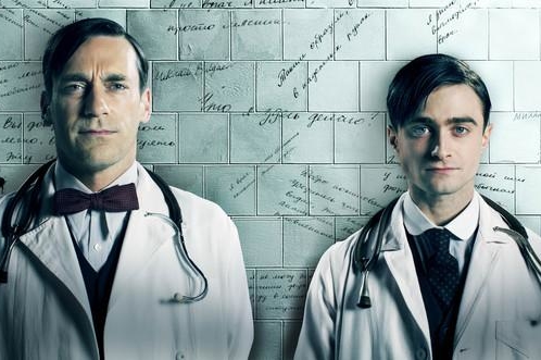 Radcliffe (Harry Potter) y Hamm (Mad Men) juntos en la serie " A Young Doctor's Notebook"