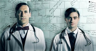 Radcliffe (Harry Potter) y Hamm (Mad Men) juntos en la serie " A Young Doctor's Notebook"