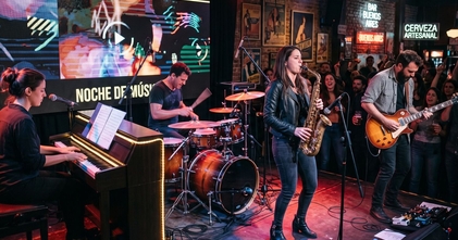 Se buscan pianista, baterista, saxofonista y guitarrista para espectáculo multimedia en CABA