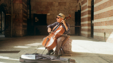 Casting violonchelista para obras musicales en teatro restaurante en Tigre