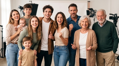 Casting actores, actrices y modelos de 0 a 99 años para publicidad en Argentina